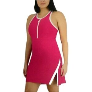 Sage Collective Zip Front Active Dress Shorts Pink